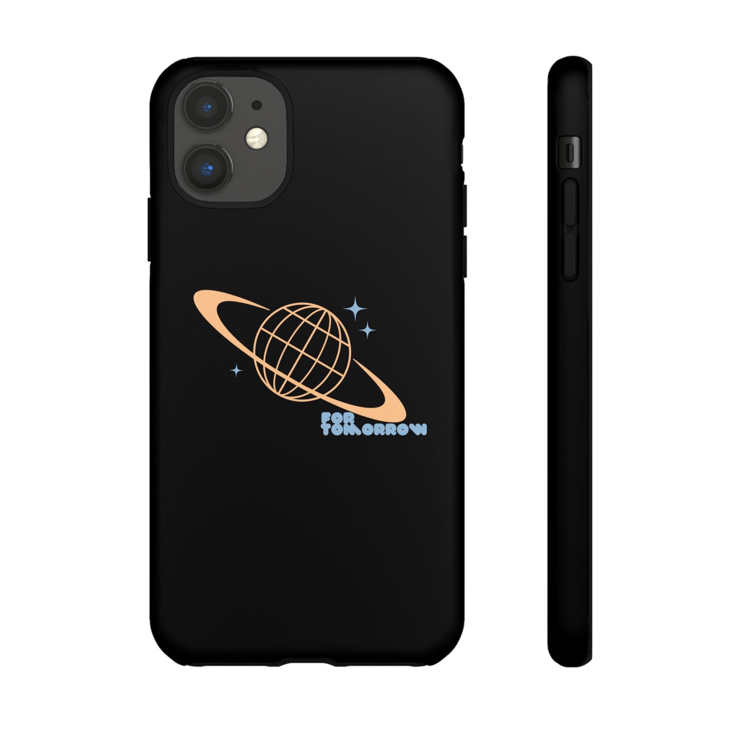 For Tomorrow - Give Me Space Tough iPhone Case Black